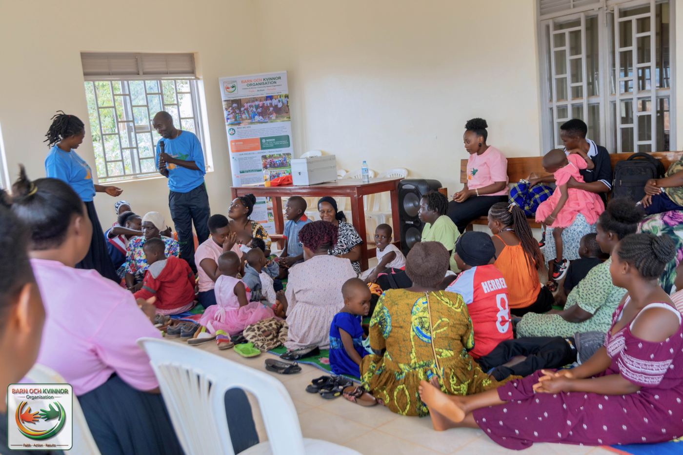 Community and government stakeholders gather for a briefing session ahead of the outreach, reflecting the strong local partnerships that underpin BOK's community-based approach.