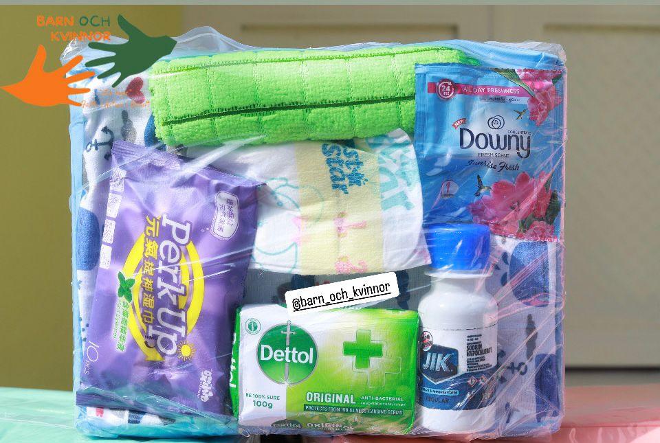 A packed Mama Kit with its birthing supplies