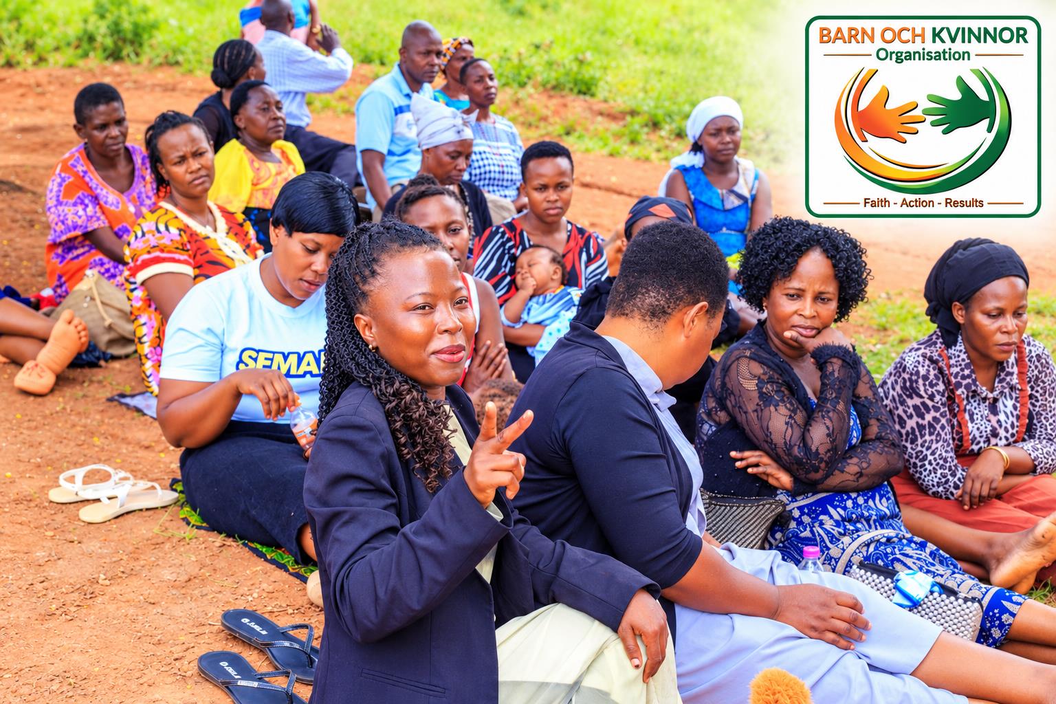 Women meeting in a group outdoors to share experiences